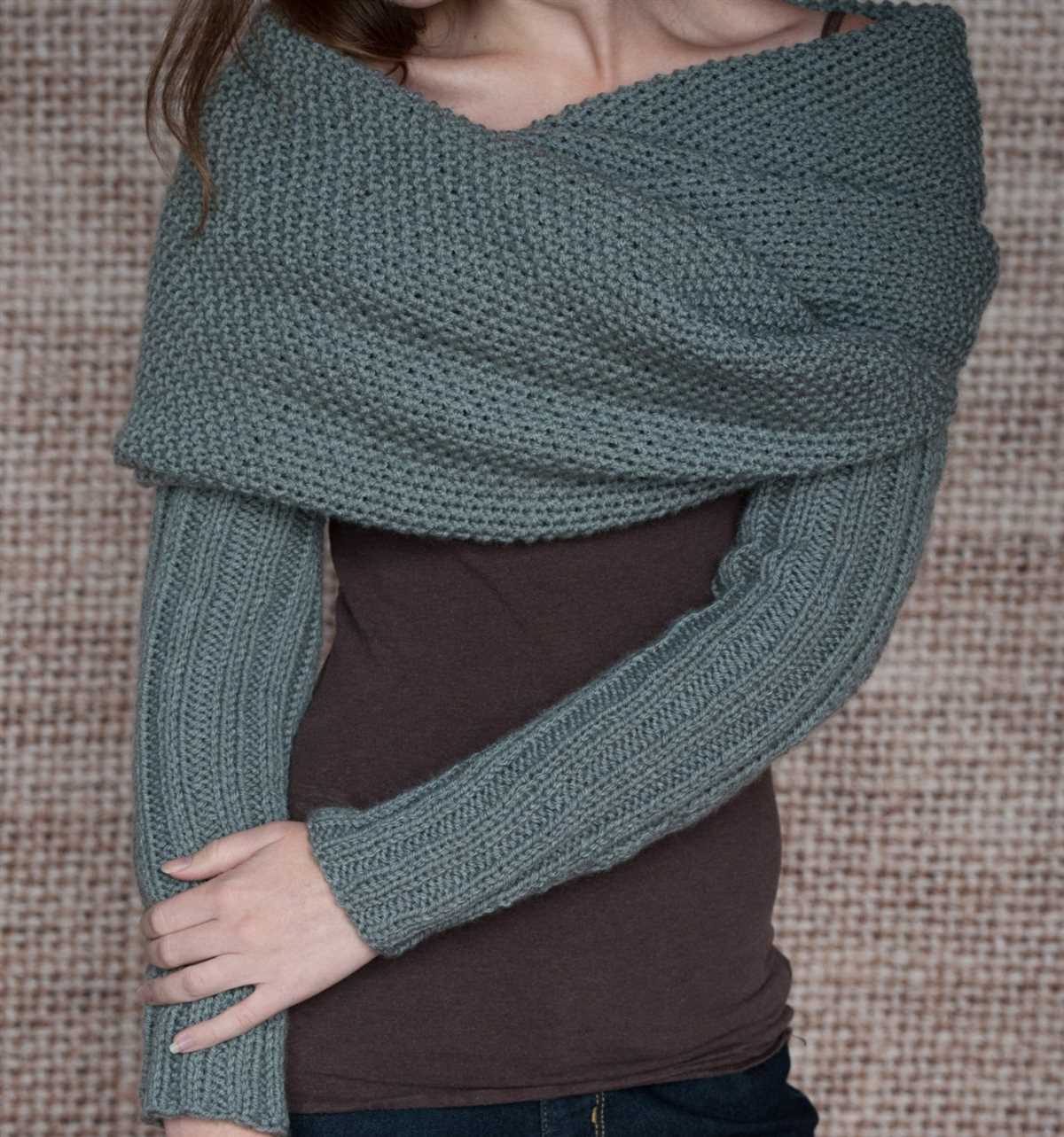 Free knitting pattern scarf with sleeves