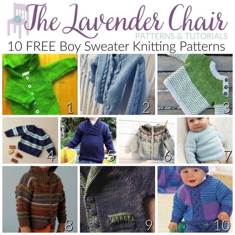Free knitting patterns for baby boy sweaters