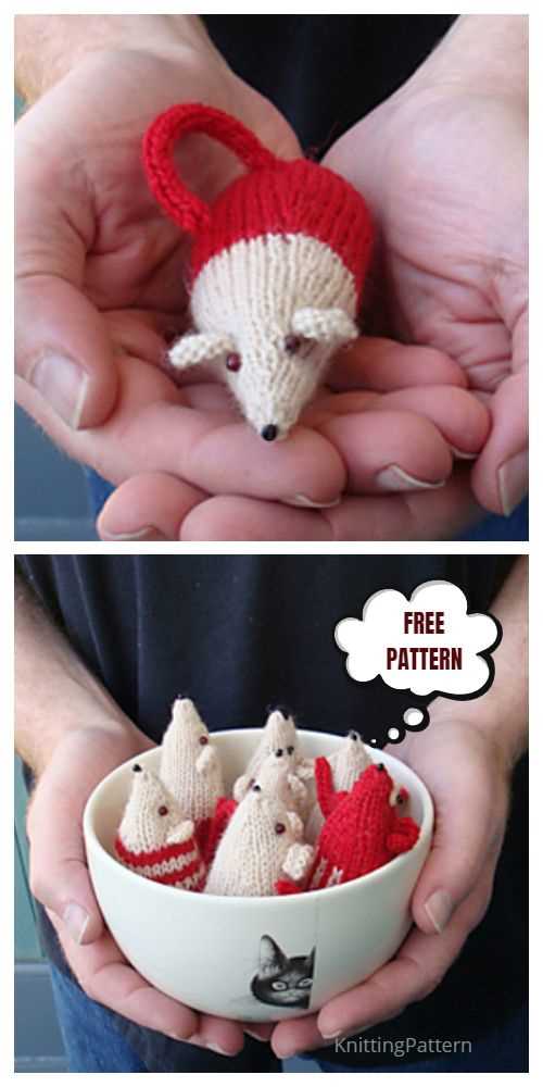 Free knitting patterns for christmas mice
