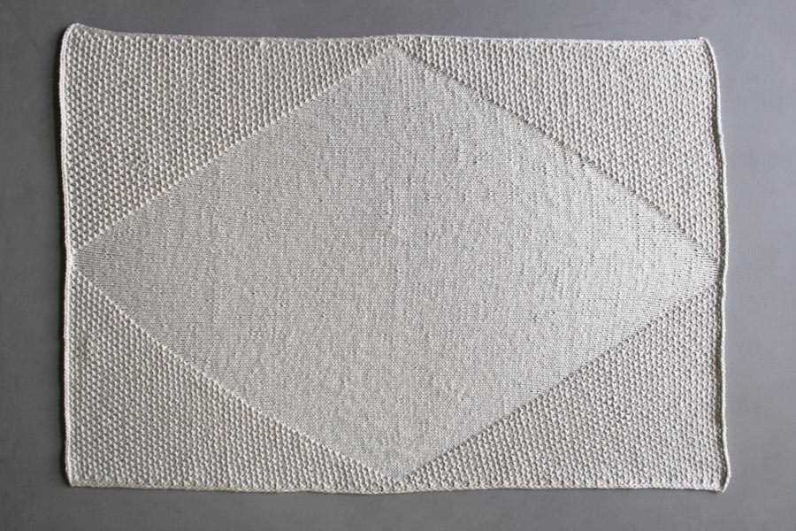 Knit and purl baby blanket pattern
