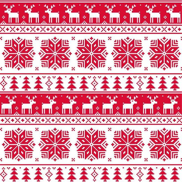 Christmas ornament knit pattern set