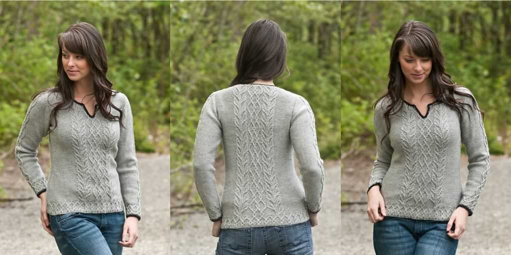 Easy cable knit sweater pattern