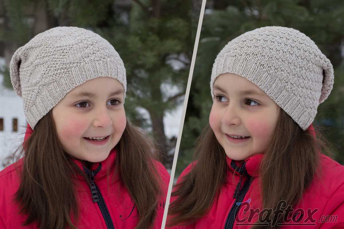 Child beanie knitting pattern