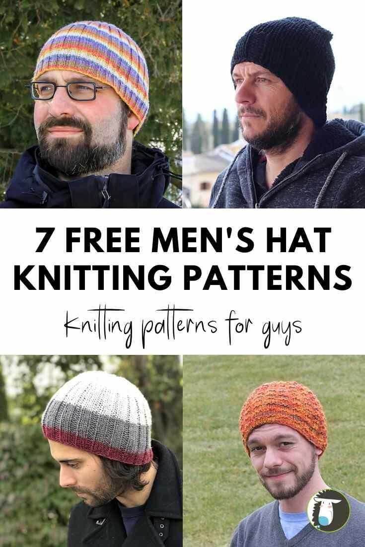 Free men's beanie knitting pattern