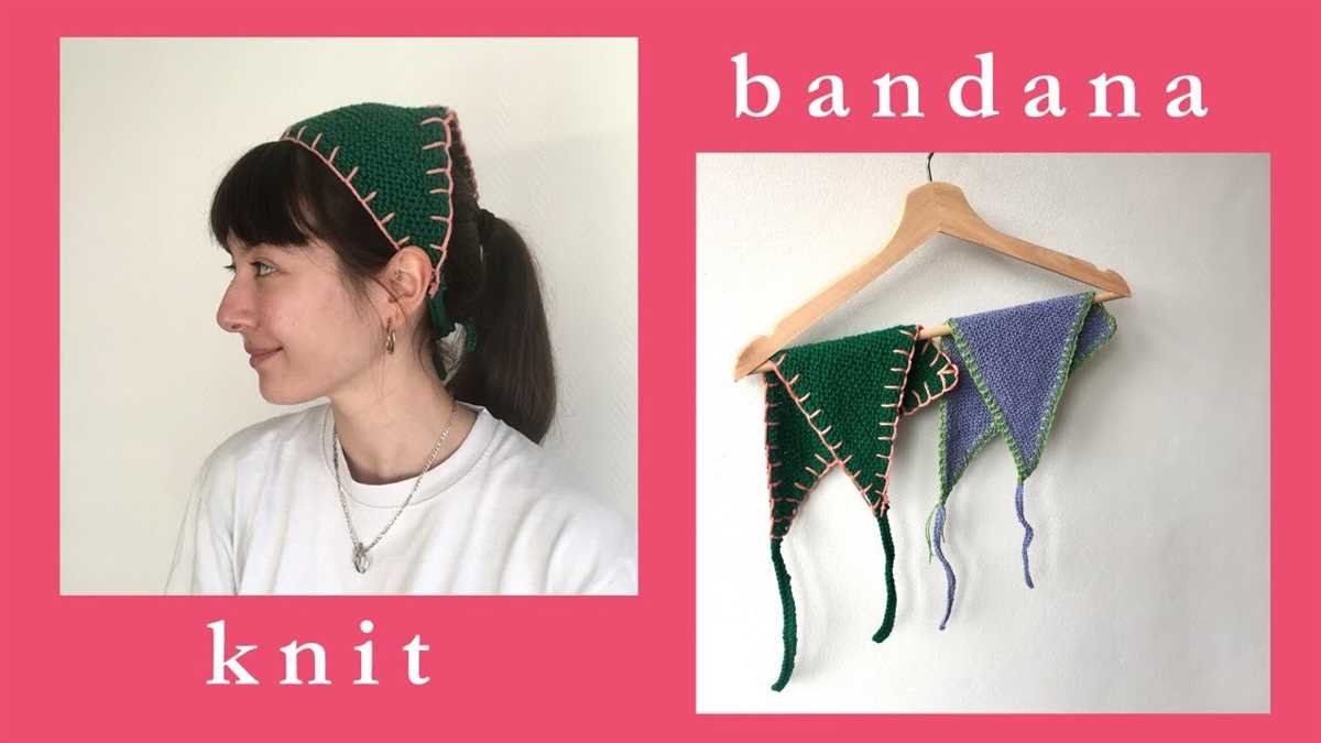 Bandana knitting pattern free