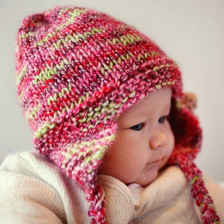 Easy earflap hat knitting pattern