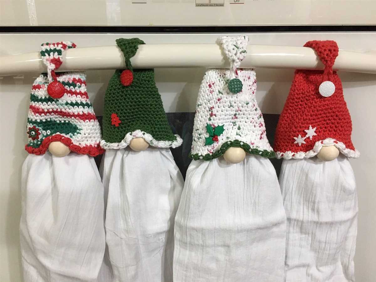 Gnome towel topper knitting pattern