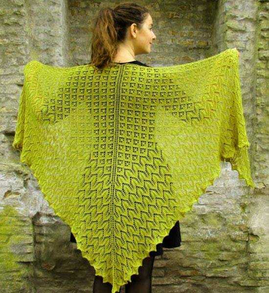 Sweater shawl knitting pattern
