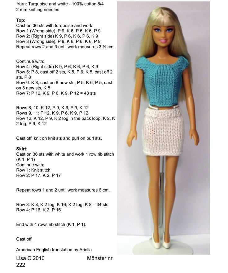 Free barbie knitting patterns