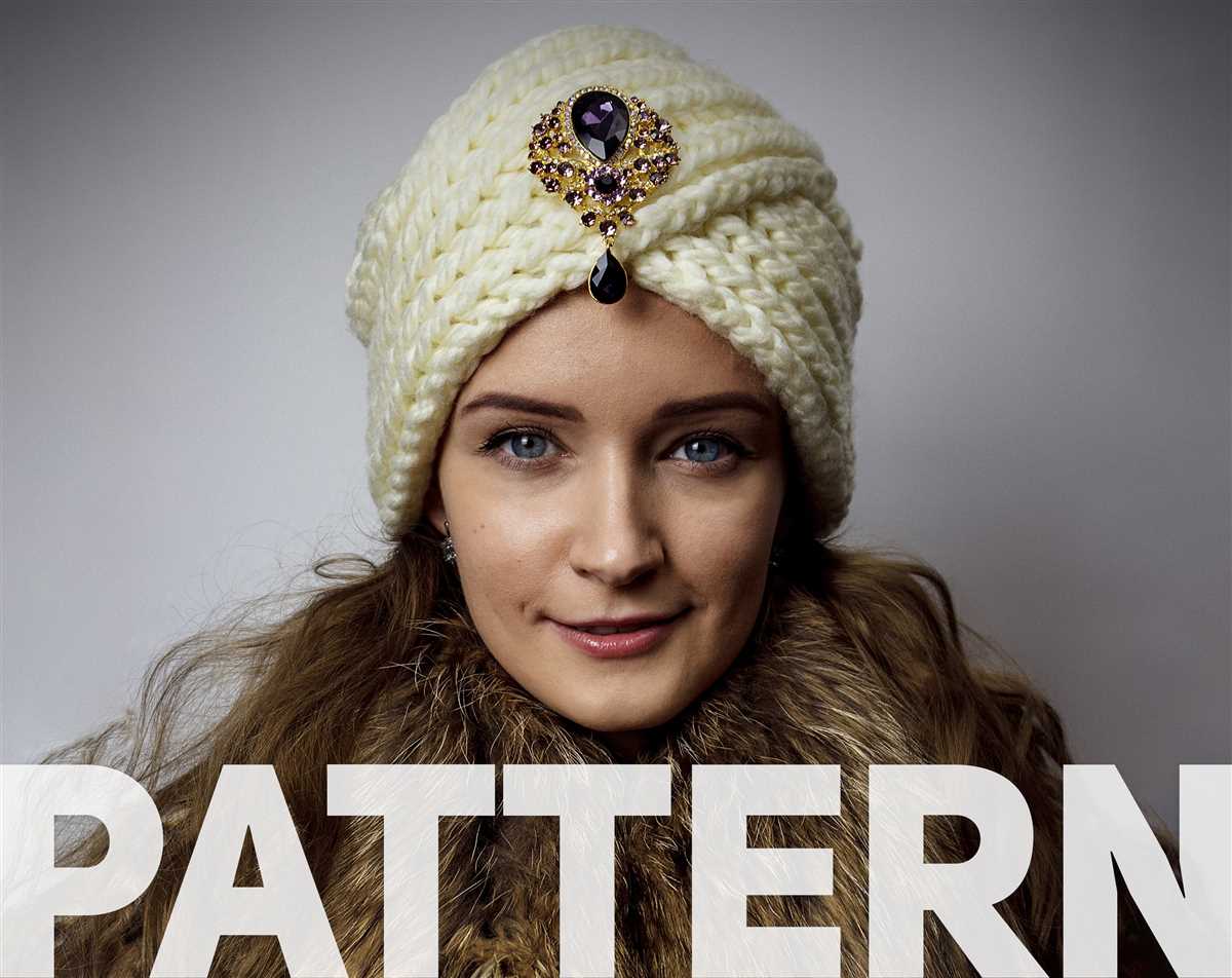 Knit turban hat pattern
