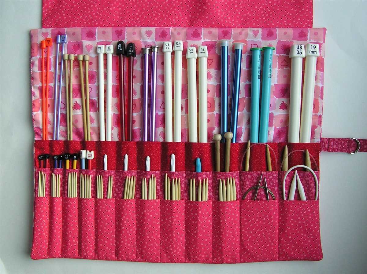 Free pattern for knitting needle case