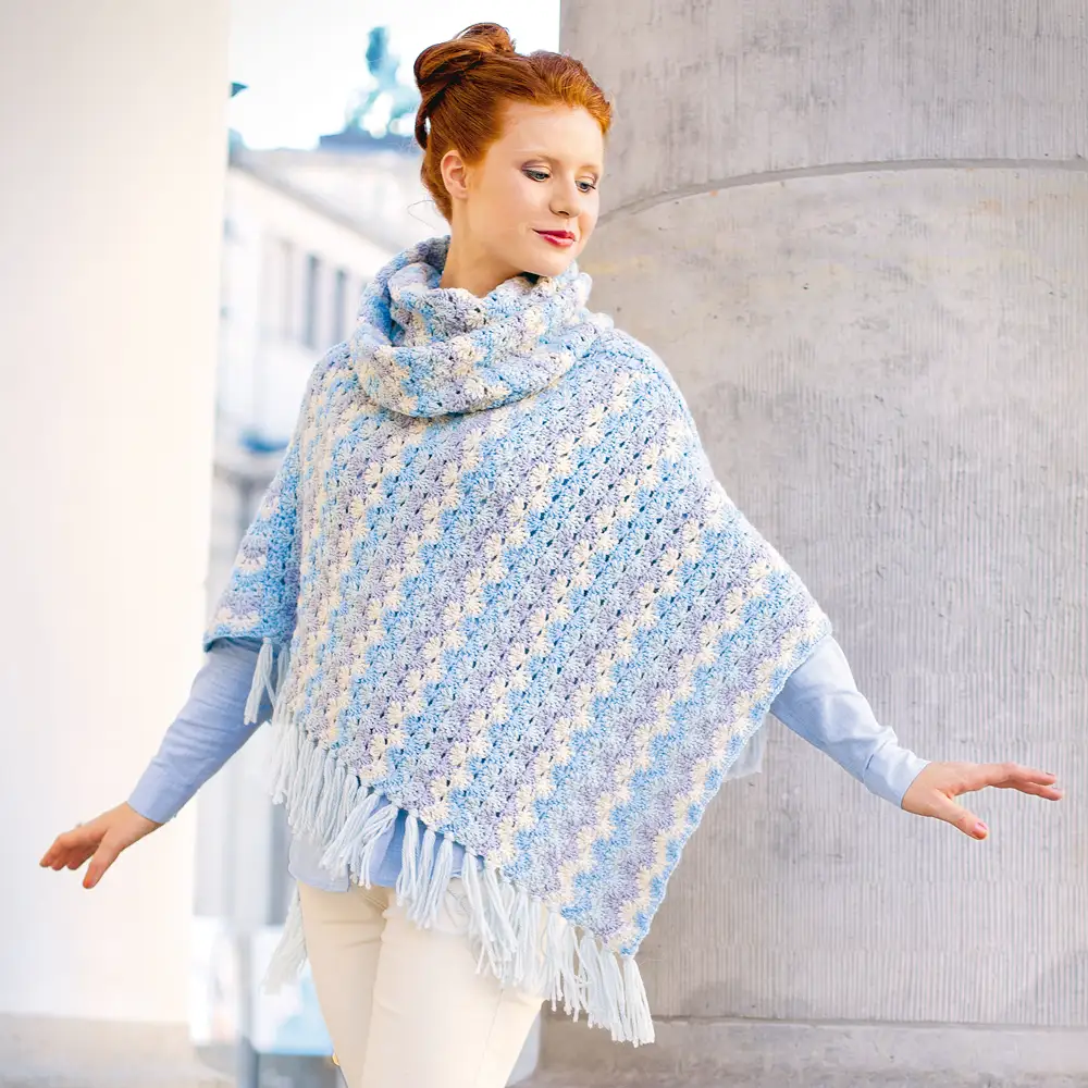 Free poncho knitting patterns uk