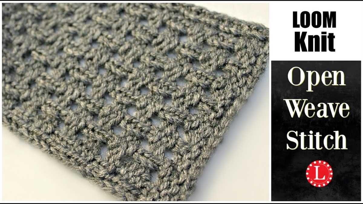 Loom knitting patterns youtube