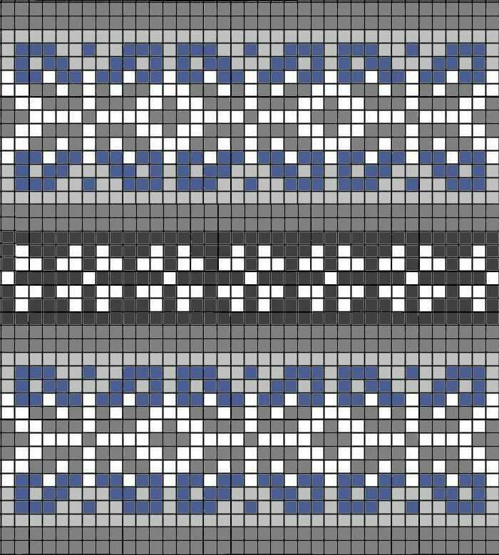 Fair isle headband knitting pattern