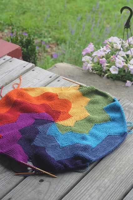 Free rainbow knitting patterns