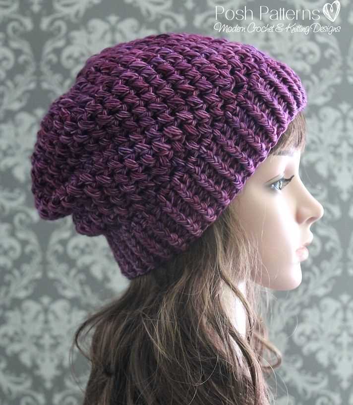 Free knitting pattern for ladies slouch hat