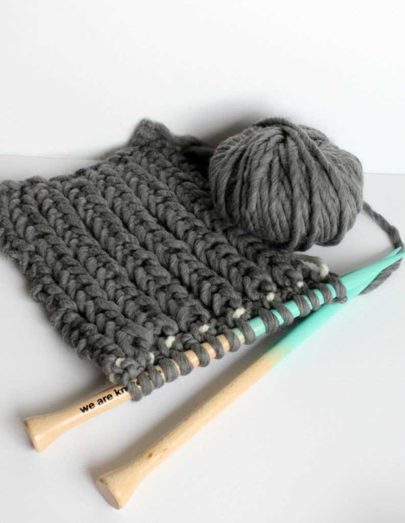 Fisherman's rib scarf knitting pattern