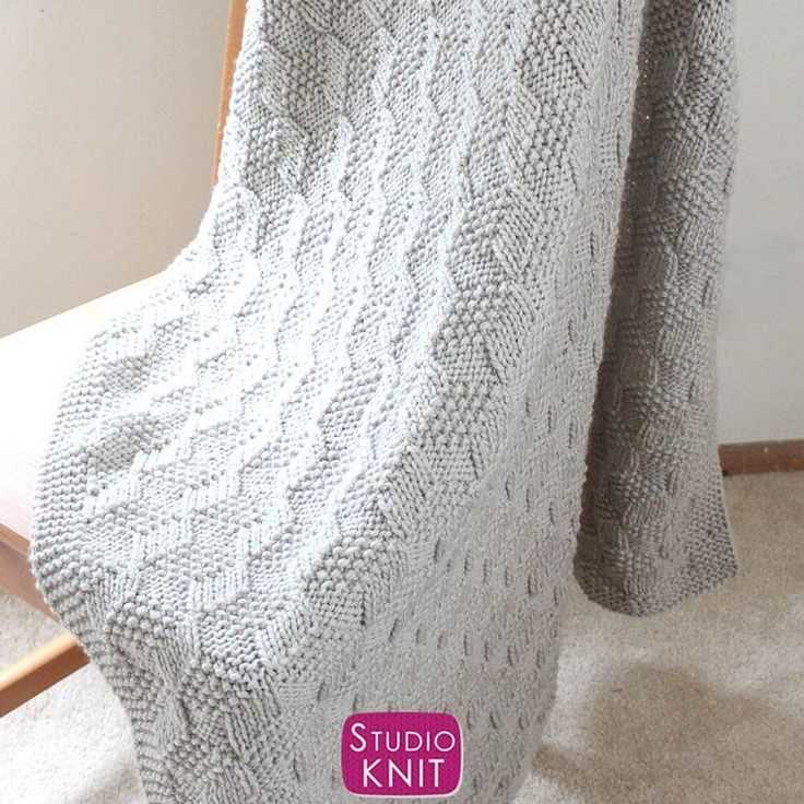Free tumbling blocks knitting pattern
