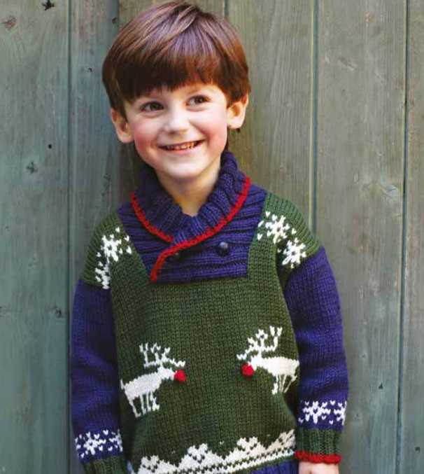 Baby christmas sweater knitting pattern