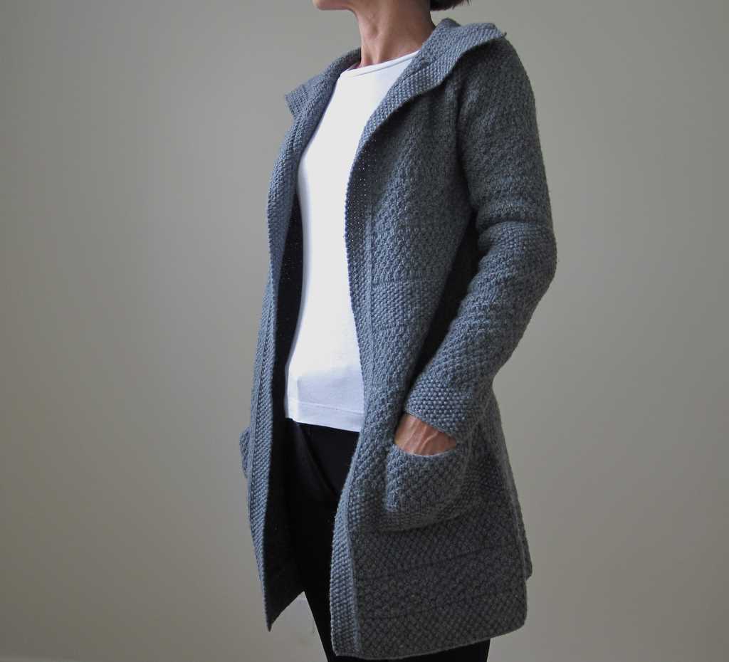 Chunky knit coat pattern