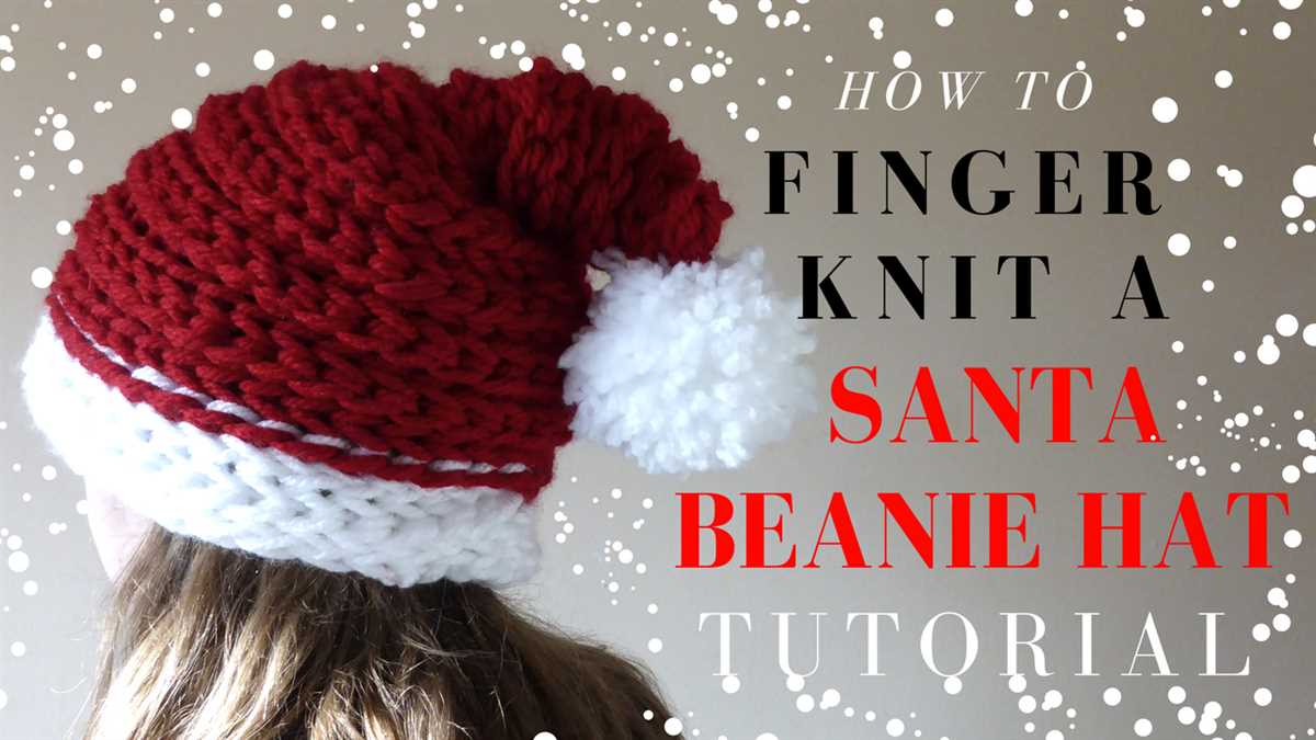 Christmas beanie knitting pattern
