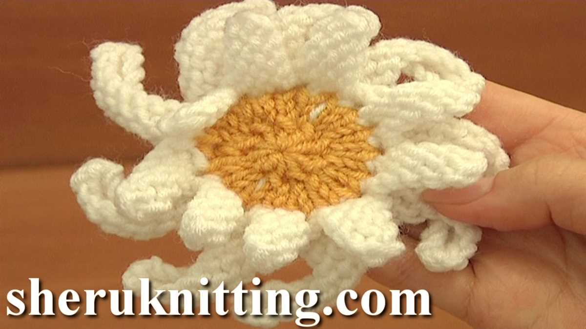 Daisy knit pattern