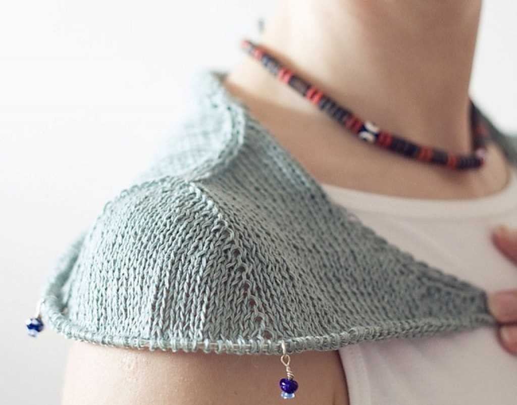 Knitted cannula sleeve pattern