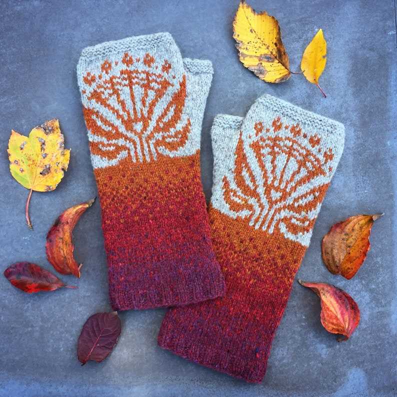 Knitted mitt pattern