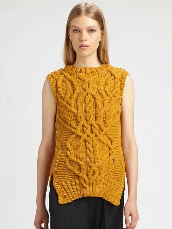 Free v-neck vest knitting pattern