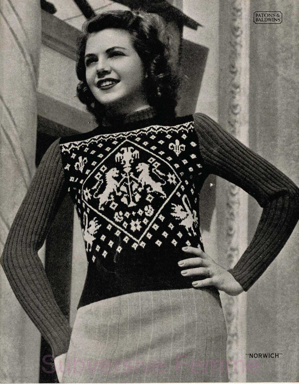 Free vintage knitting patterns