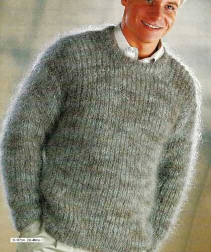 Free pattern - Knit your own men's fisherman rib knit sweater Men's fisherman rib knit sweater pattern free