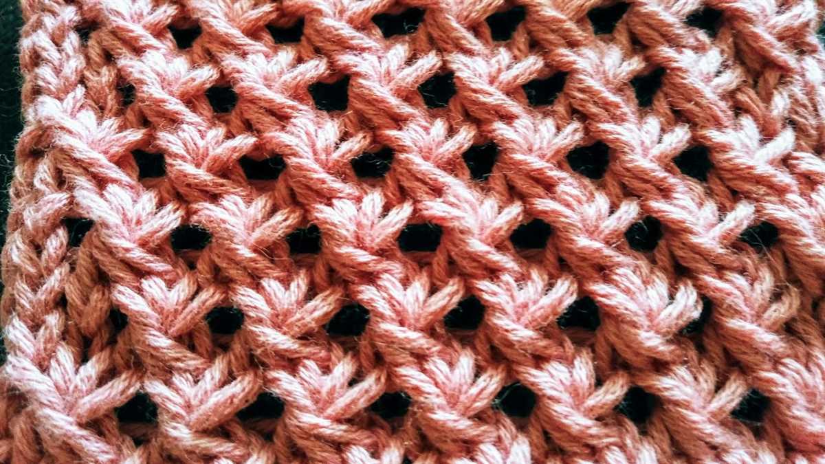 Star stitch scarf knitting pattern