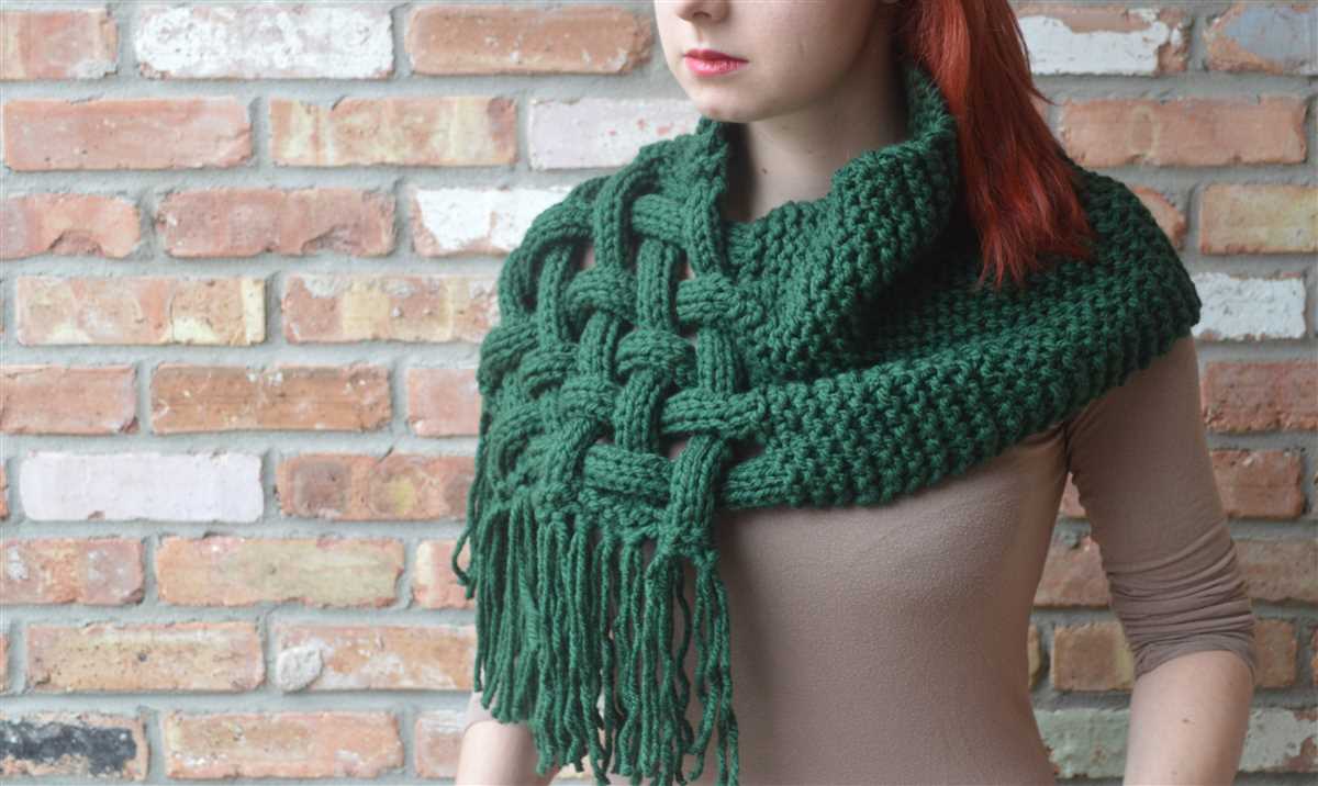 Chunky cable scarf knitting pattern