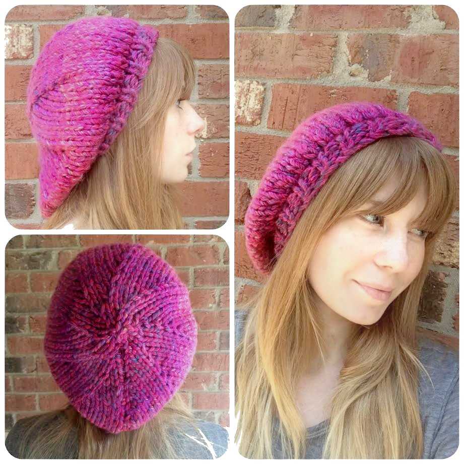 Beret knitted pattern free