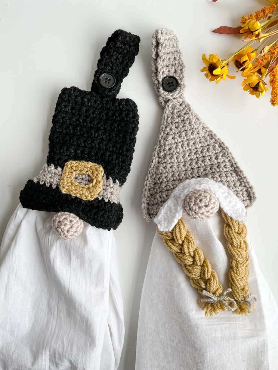 Gnome towel topper knitting pattern