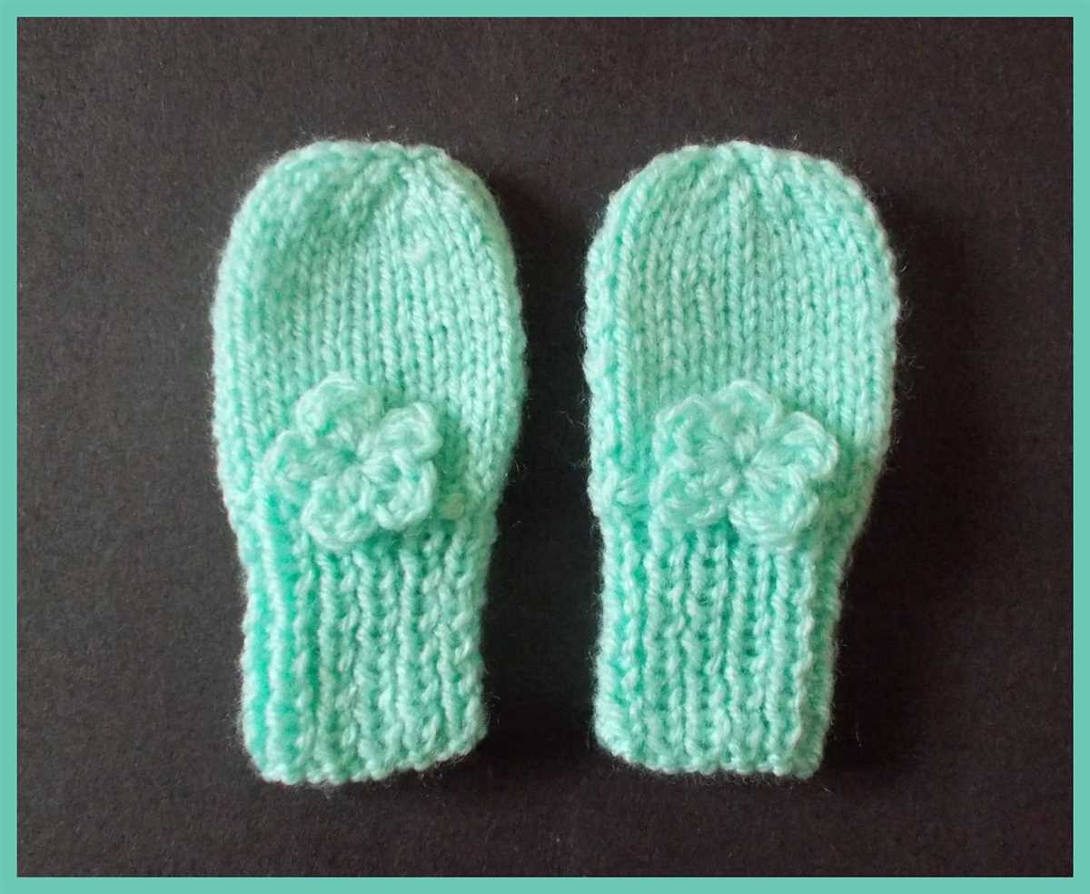 Childrens mittens knitting pattern