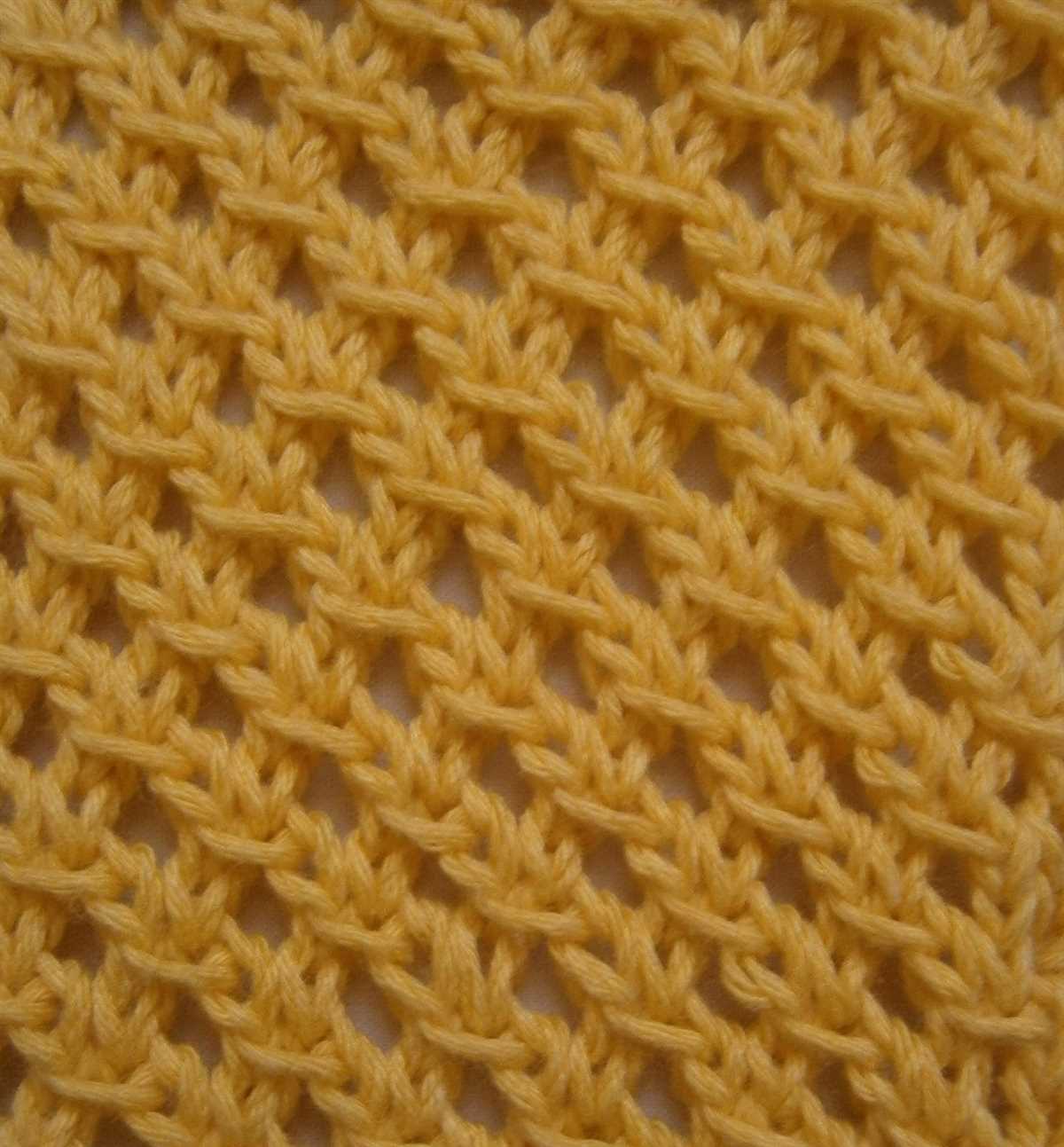 Mesh knit pattern
