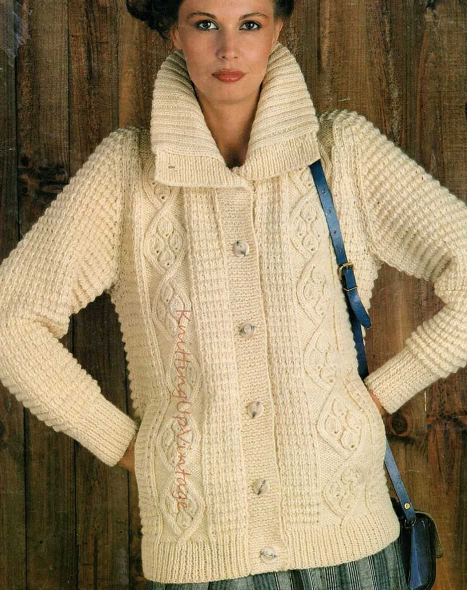 Free aran knitting patterns for women