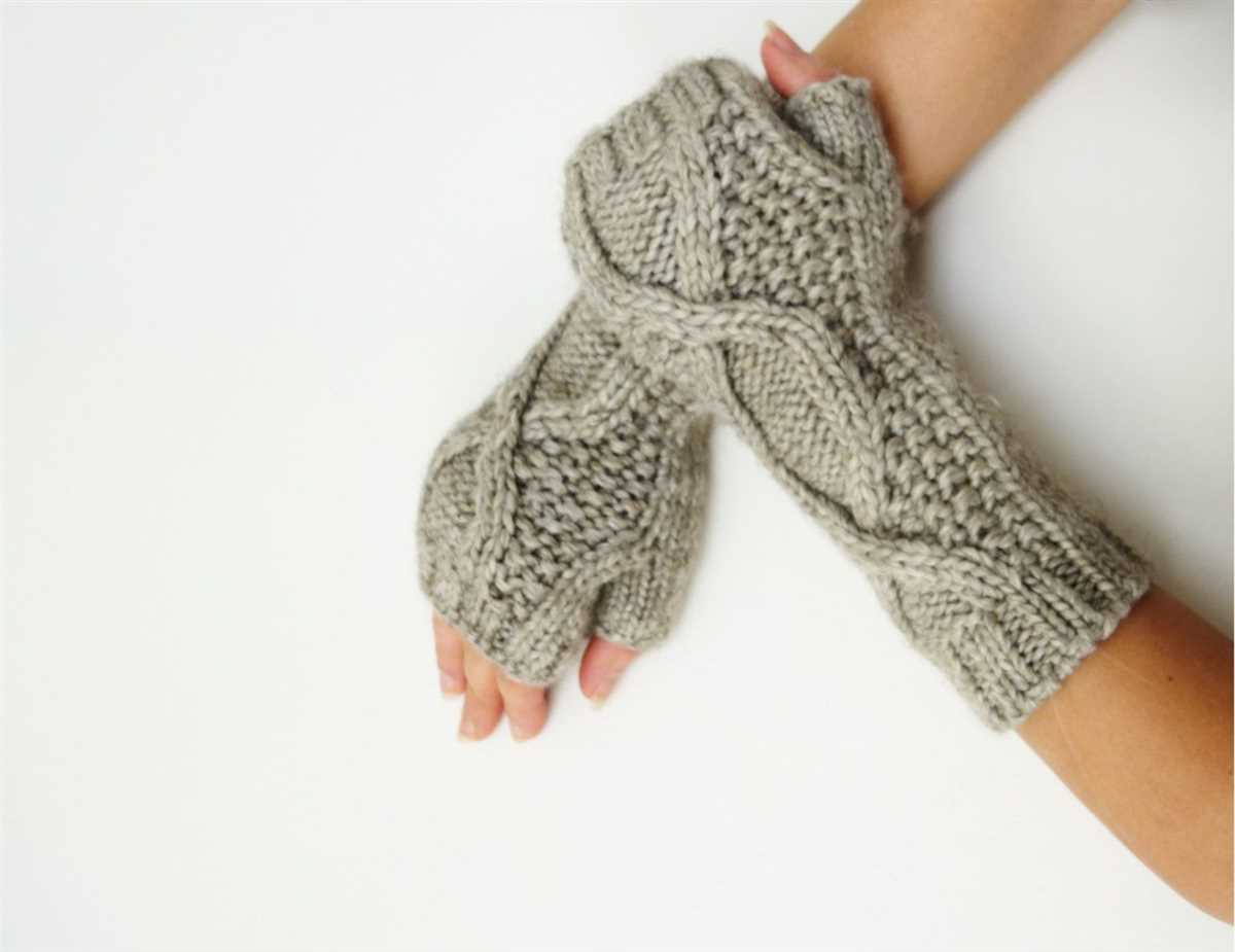 Free arm warmer knitting pattern