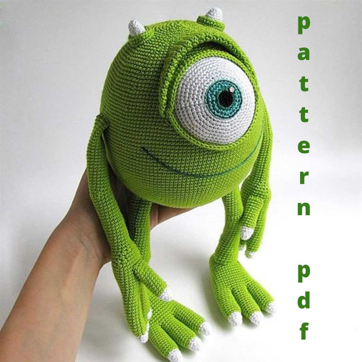 Mike wazowski knitting pattern