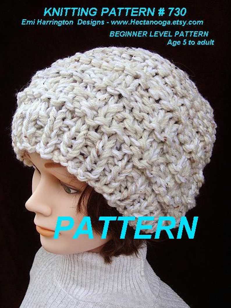 Free beginner hat knitting patterns