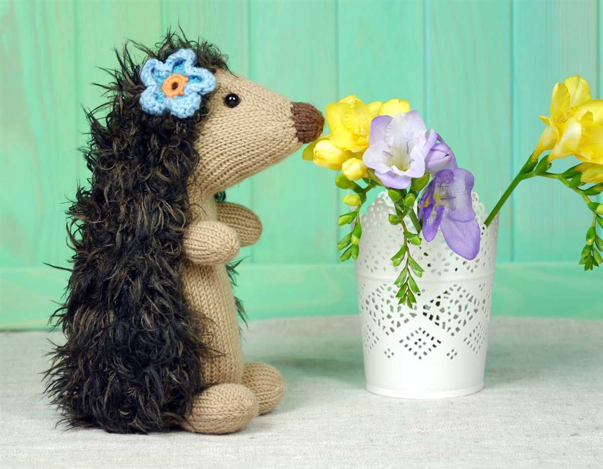 Mini hedgehog knitting pattern