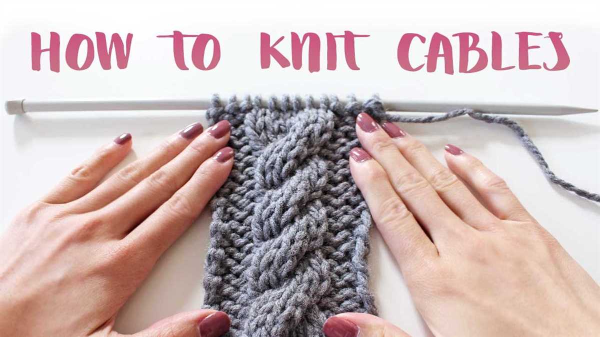 Free cable knitting patterns for beginners