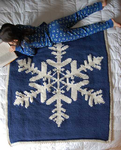 Free christmas blanket knitting patterns