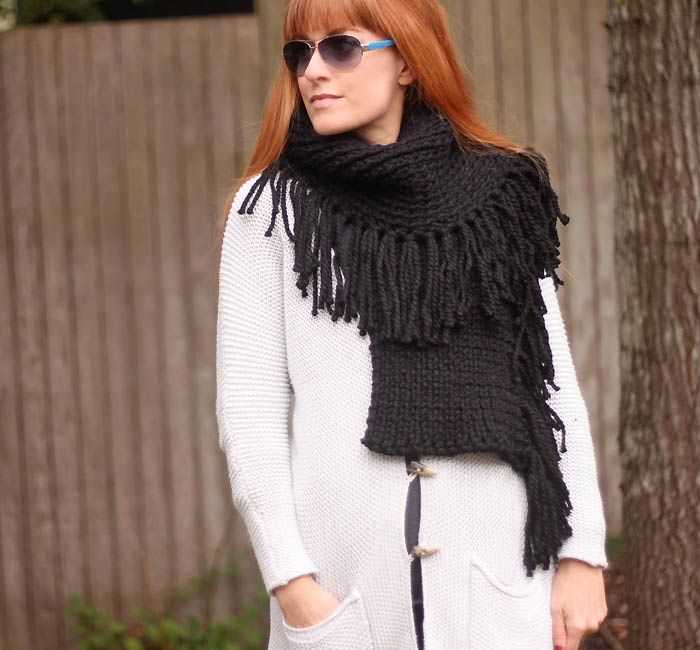 Free chunky scarf knitting pattern