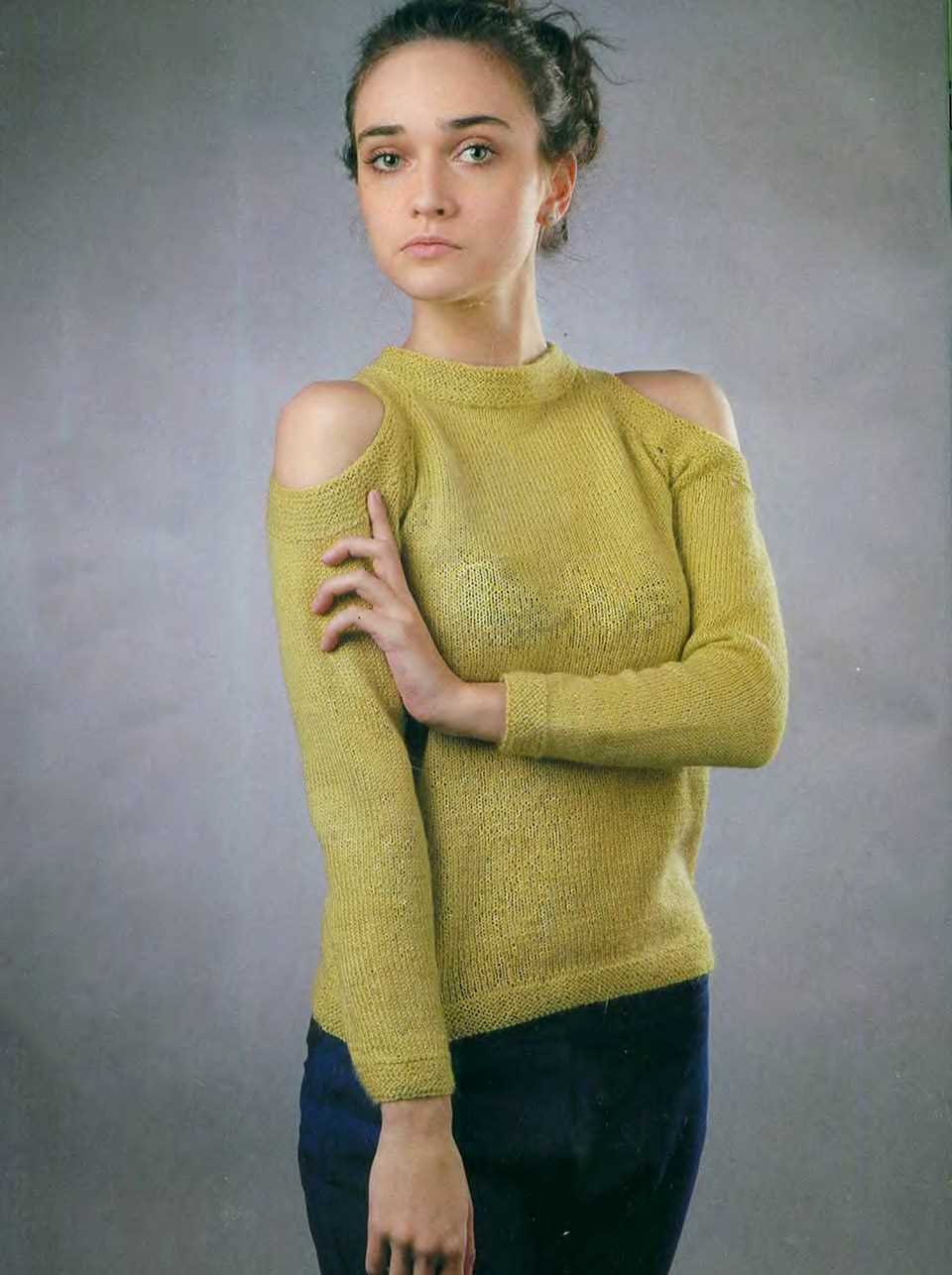 Free cold shoulder knitting pattern