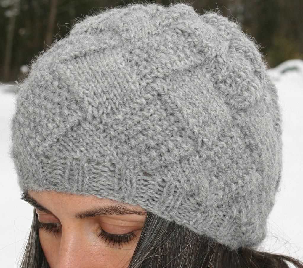 Simple hat pattern knitting