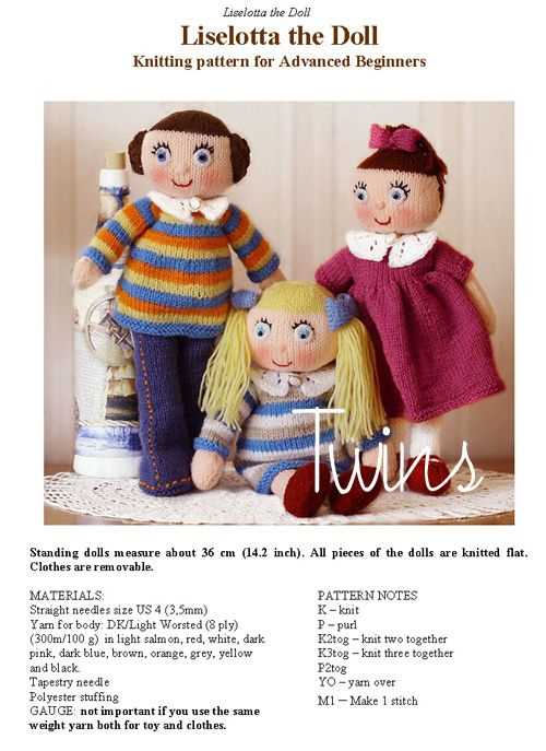 Free doll knitting patterns for beginners