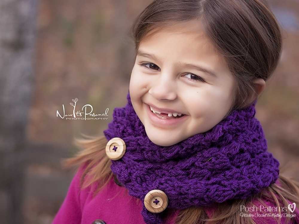 Free knitted scarf pattern for child