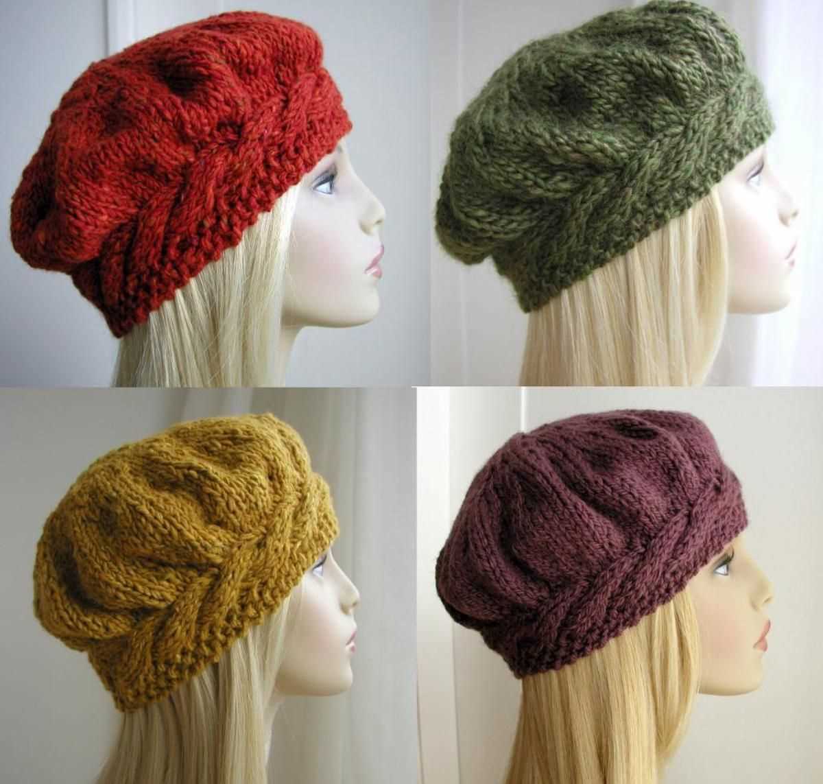 Simple beret knitting pattern
